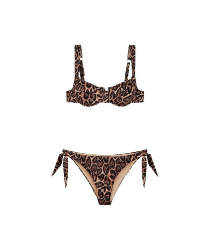F**K Bikini con Ferretto e Slip FK25-2150X26 Marrone/Maculato