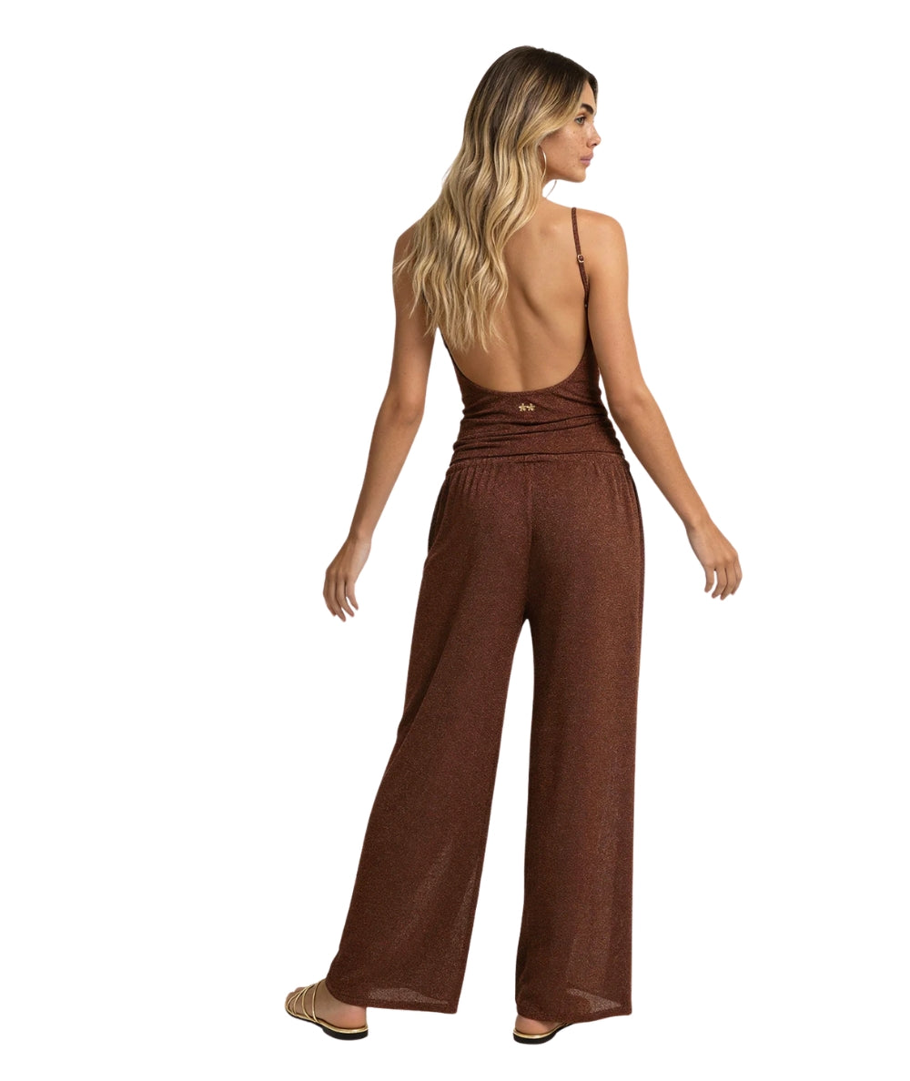 F**K Canotta in Lurex FK26-SW1146BN Marrone