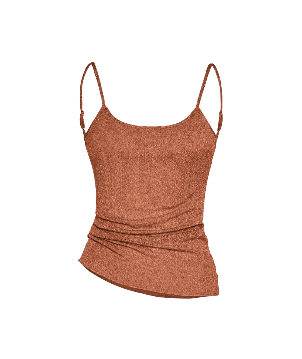 F**K Canotta in Lurex FK26-SW1146OR Arancione