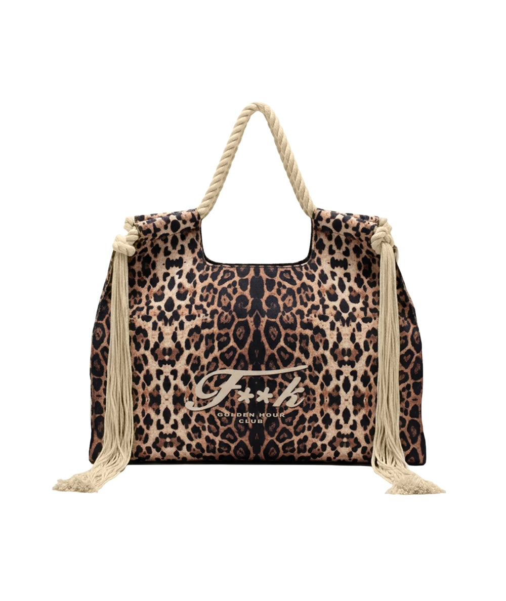 F**K Maxi Borsa in Canvas e Corda FA26-SW0081X02 Marrone