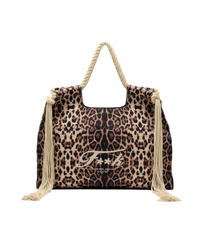 F**K Maxi Borsa in Canvas e Corda FA26-SW0081X02 Marrone