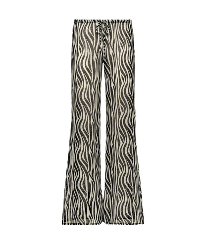 F**K Pantalone in Fantasia con Coulisse Zebrata FK26-SW0177X03 Nero