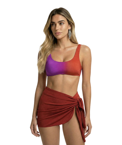 F**K Pareo Corto FK26-SW1840RU Rosso Ruggine