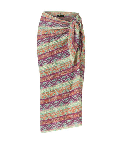 F**K Pareo Lungo in Fantasia Etnica FK26-SW0278X14 Multicolore