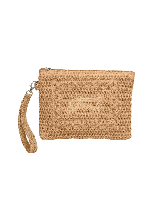 F**K Pochette in Rafia FA26-SW0007BG Beige