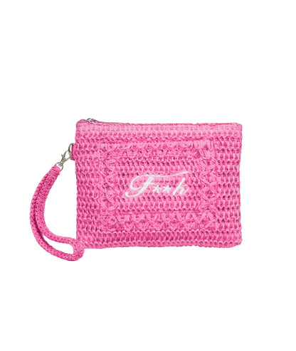 F**K Pochette in Rafia FA26-SW0007FX Fucsia