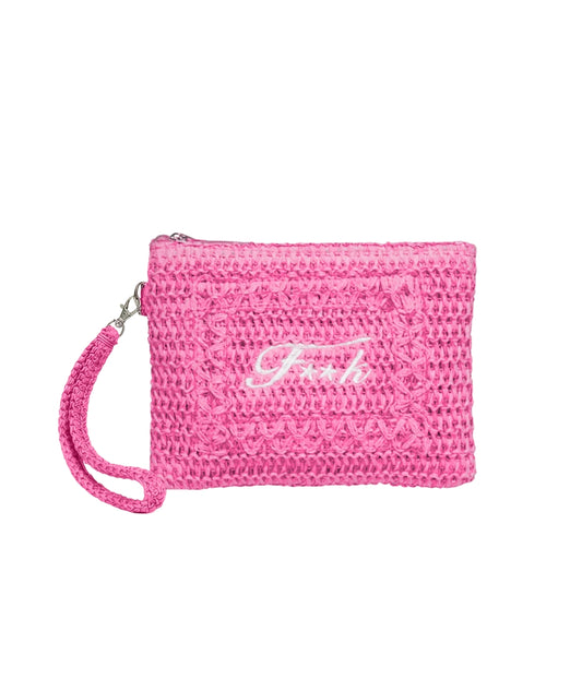 F**K Pochette in Rafia FA26-SW0007FX Fucsia