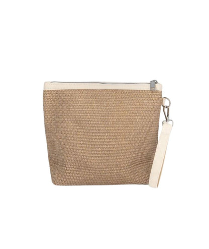 F**K Pochette in Simil Rafia FA25-A063BG Beige