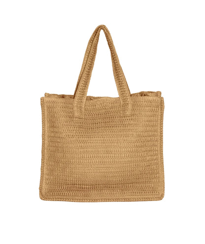 F**K Tote Bag in Rafia con Logo FA26-SW0001BG Beige