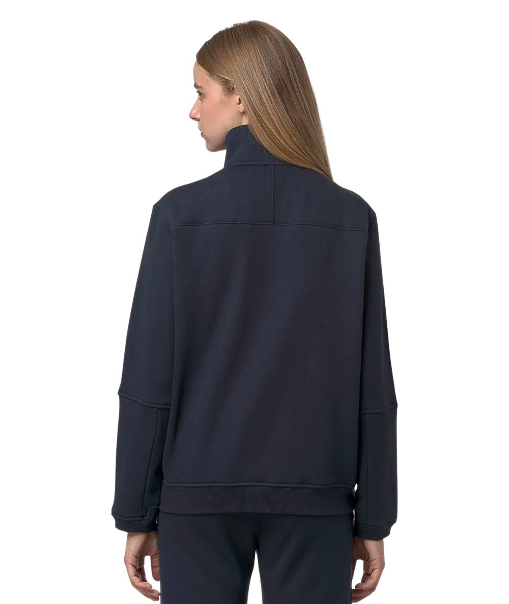 K-WAY Felpa Full Zip Unisex Pepin Brushed Pc K4147MW Blu Navy