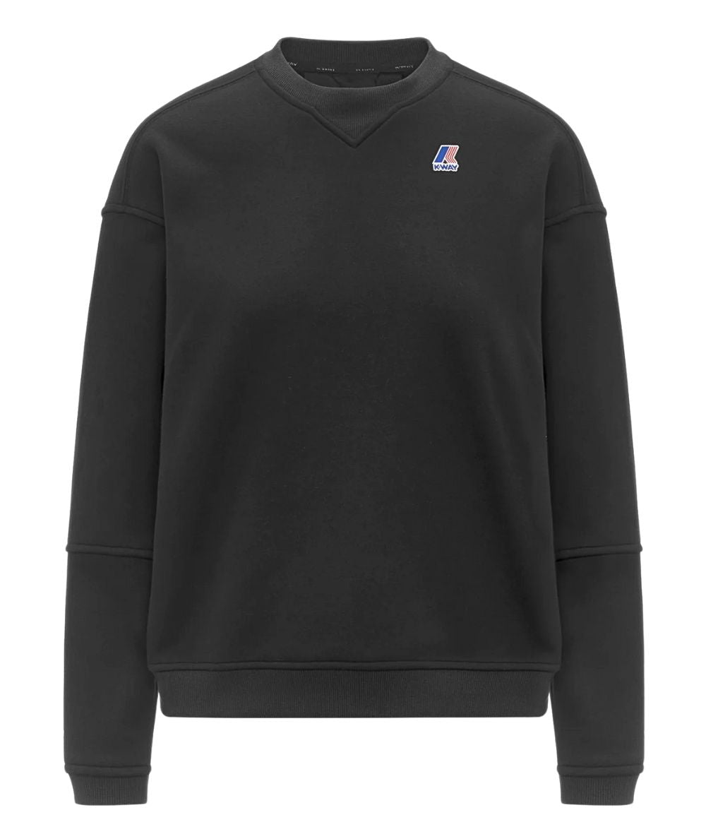 K-WAY Felpa Girocollo Noella Brushed Pc K6127MW Nero