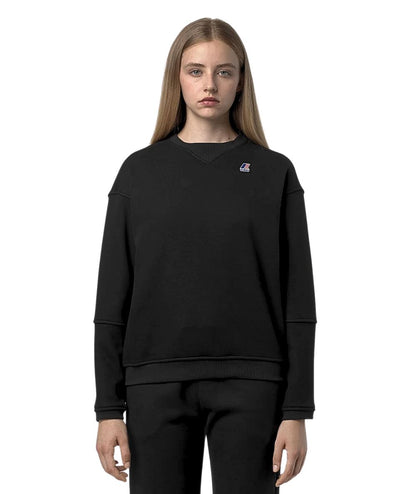 K-WAY Felpa Girocollo Noella Brushed Pc K6127MW Nero