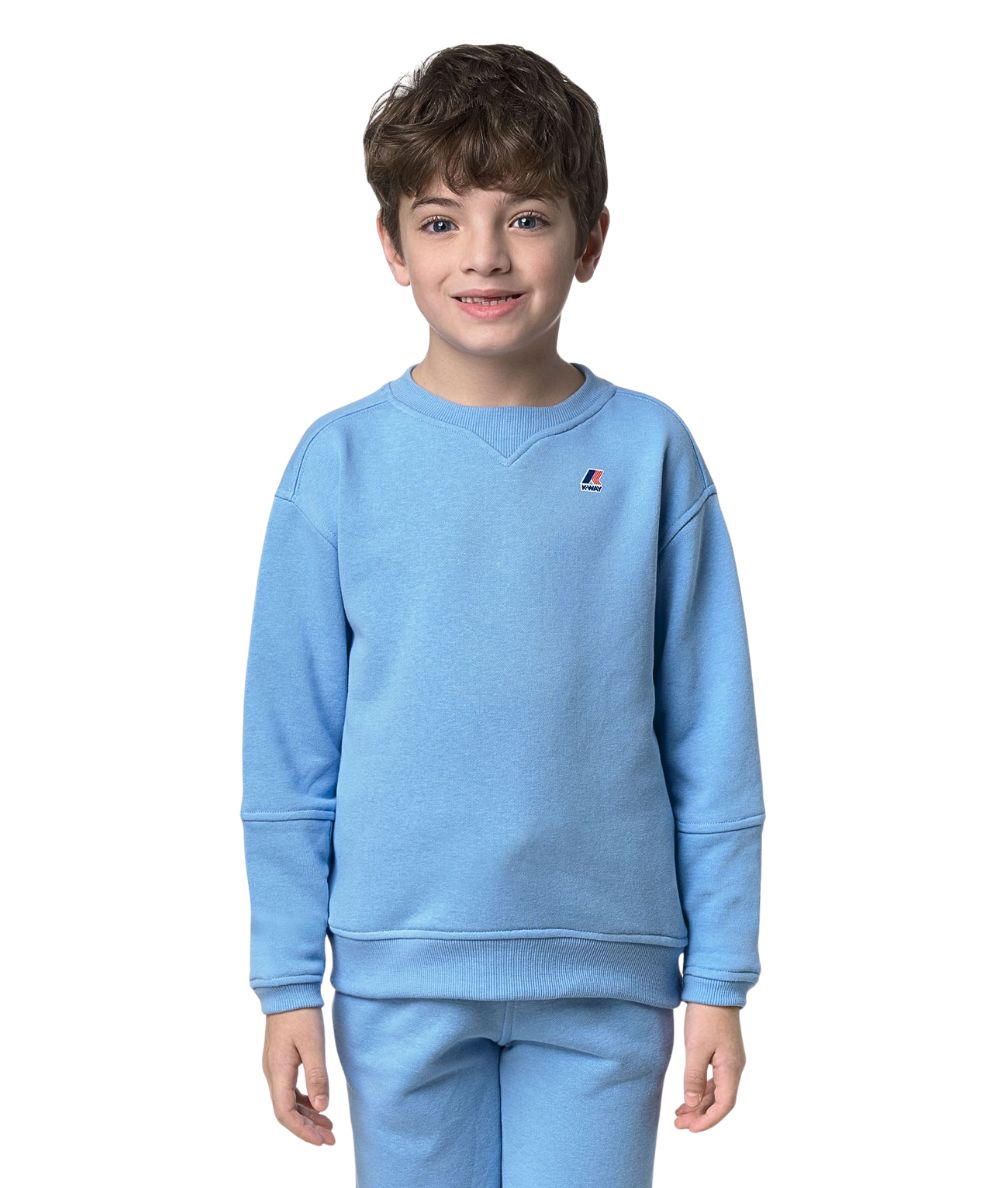 K-WAY Felpa Girocollo P. Nael Pc K2134CW Celeste
