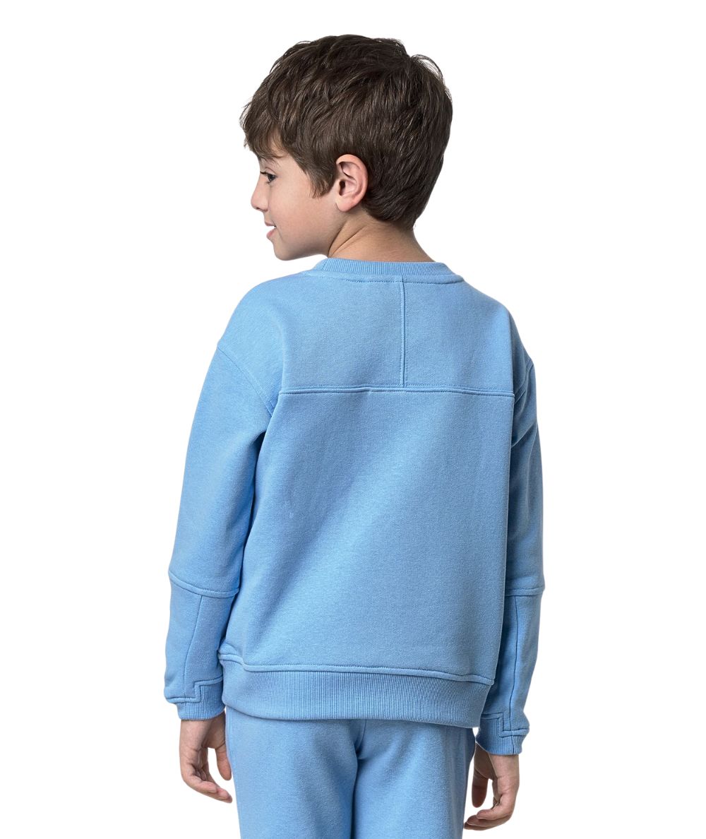 K-WAY Felpa Girocollo P. Nael Pc K2134CW Celeste