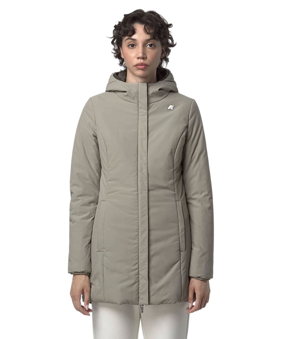 K-Way Giacca Denise St Warm Double K6128UW Marrone Beige
