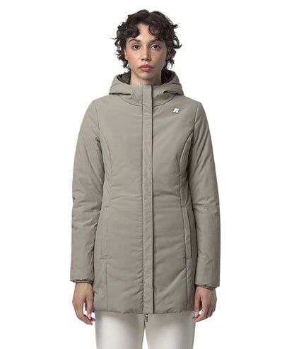 K-Way Giacca Denise St Warm Double K6128UW Marrone Beige