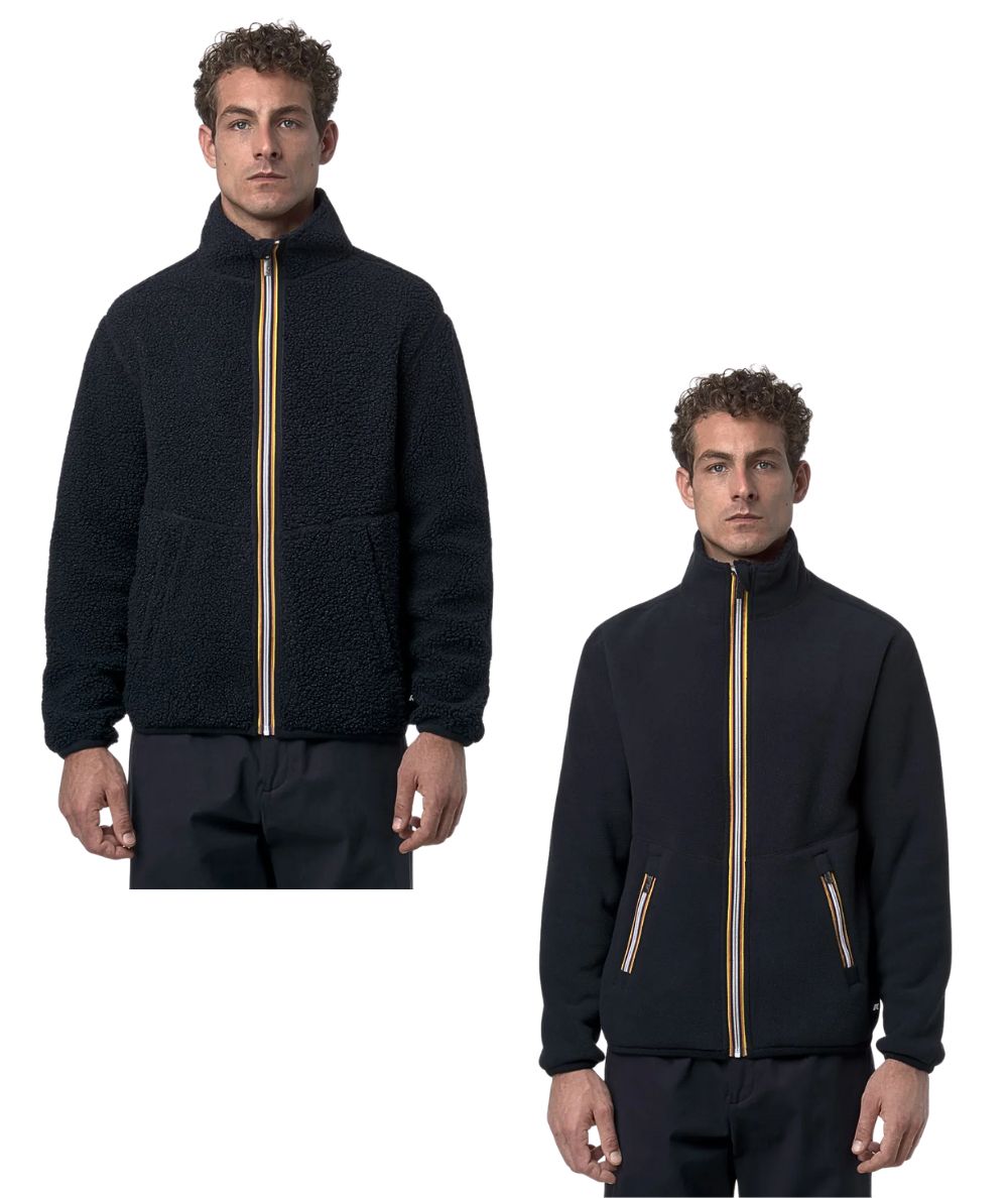 K-WAY Giacca Pascal Sherpa Polar D K3132PW Blu Notte