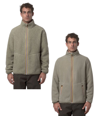 K-WAY Giacca Reversibile Pascal Sherpa Polar D K3132PW Beige