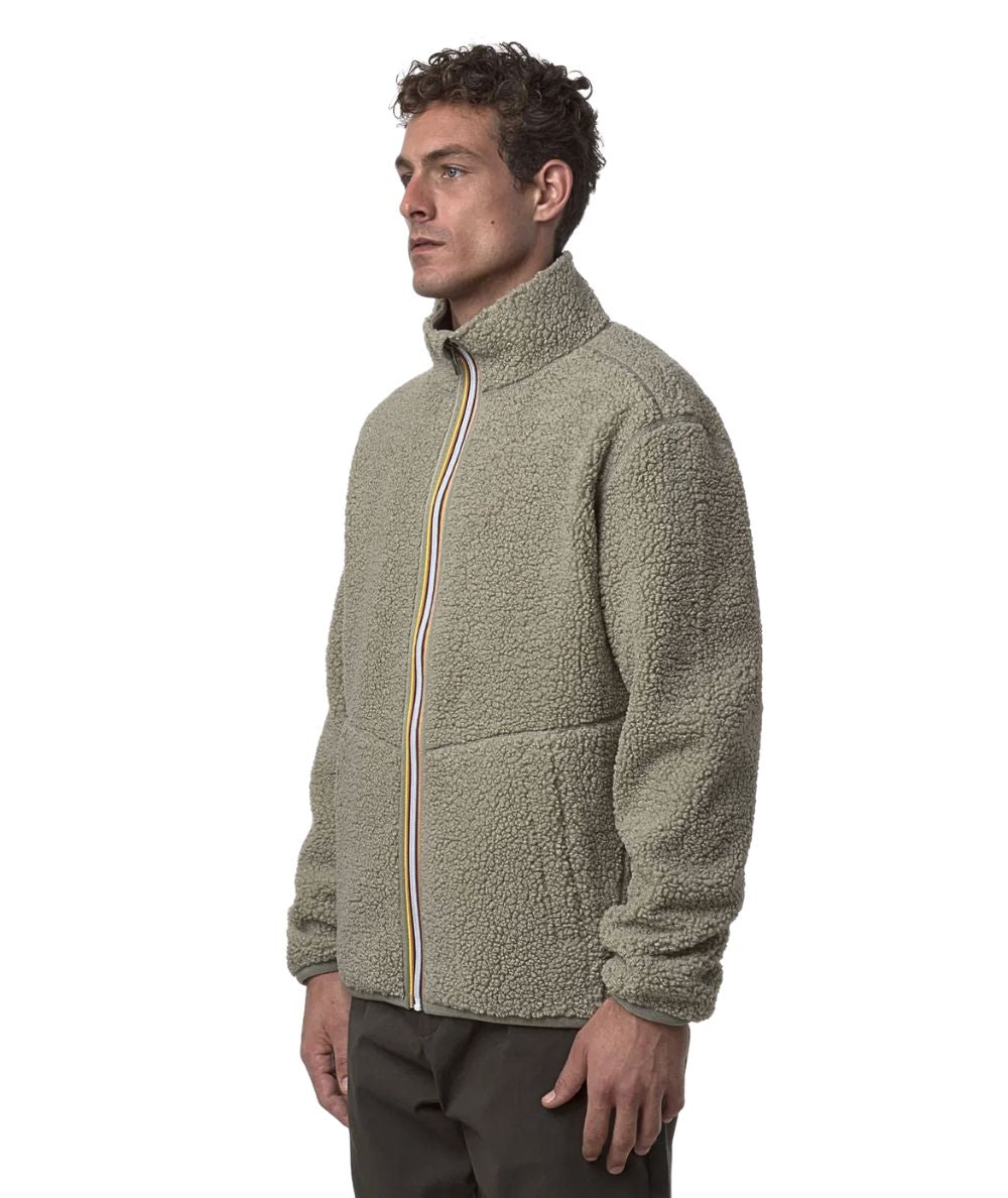 K-WAY Giacca Reversibile Pascal Sherpa Polar D K3132PW Beige