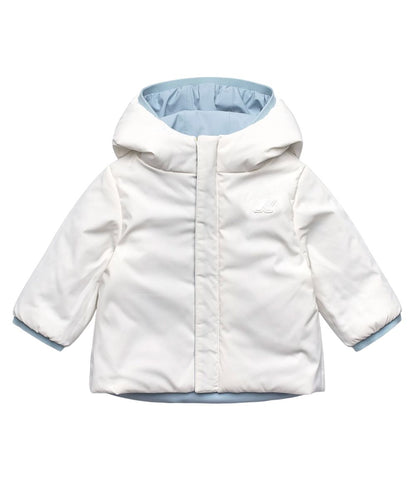 K-Way Piumino E. Jack St Warm Double K71338W Celeste e Bianco