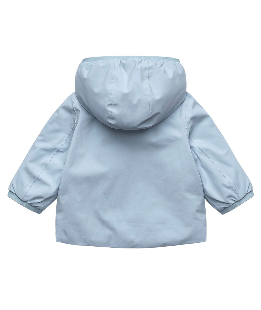 K-Way Piumino E. Jack St Warm Double K71338W Celeste e Bianco