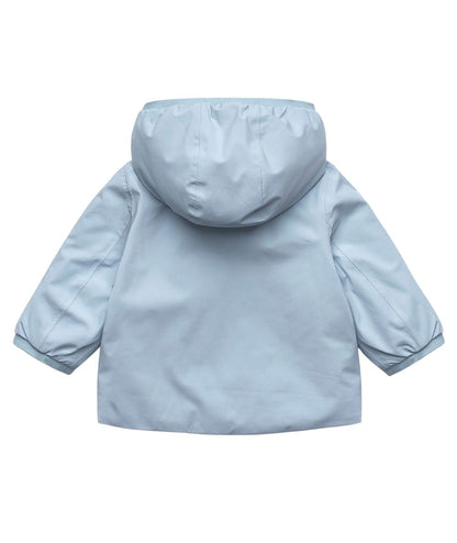 K-Way Piumino E. Jack St Warm Double K71338W Celeste e Bianco