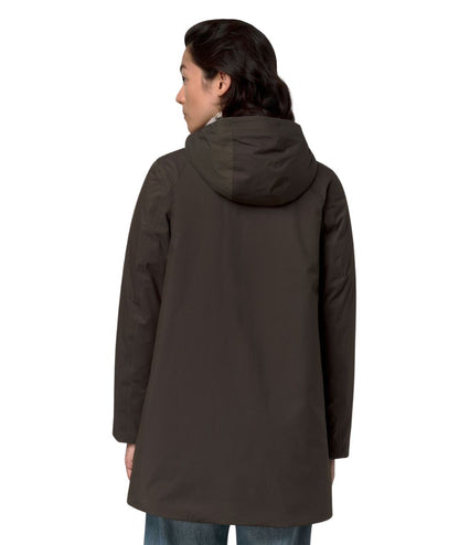 K-WAY Piumino Mid Sophie Twill Soft Beaver K8144CW DDP Marrone Testa Moro