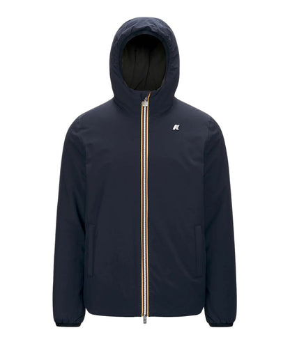 K-WAY Piumino Reversibile Jack St Warm Double  K6128VW Blu Navy e Verde