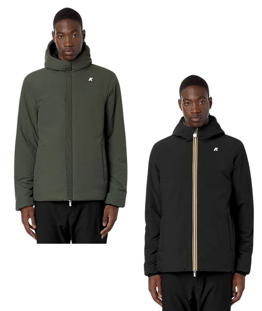 K-WAY Piumino Reversibile Jack St Warm Double K6128VW Nero Verde