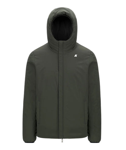K-WAY Piumino Reversibile Jack St Warm Double K6128VW Nero Verde