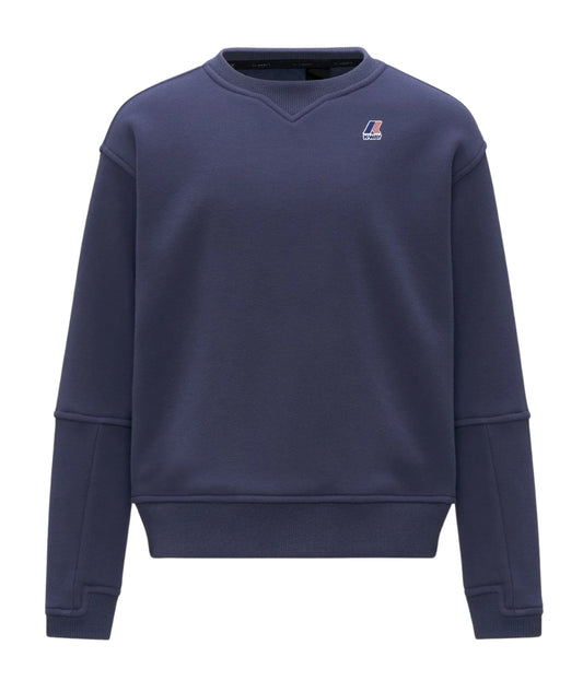 K-WAY Felpa P. Nael Brushed Pc K7141TW Blu Cobalto