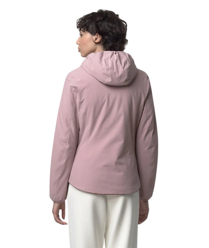 K-WAY Giacca Corta Lily St Warm Double K6128TW Rosa Rosso