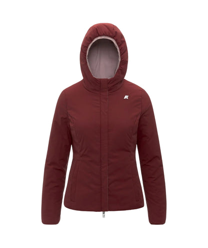 K-WAY Giacca Corta Lily St Warm Double K6128TW Rosa Rosso
