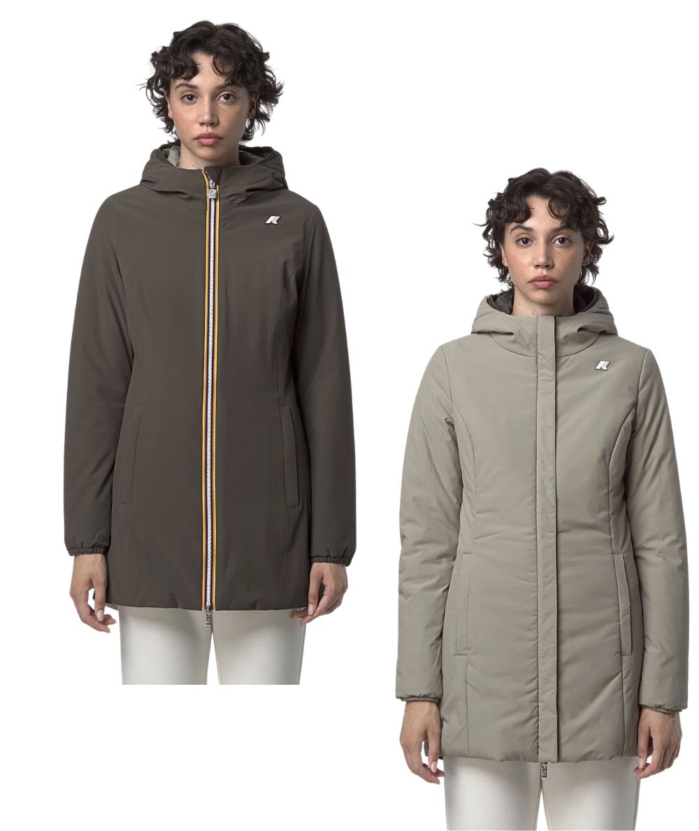K-WAY Giacca Denise St Warm Double K6128UW Marrone Beige