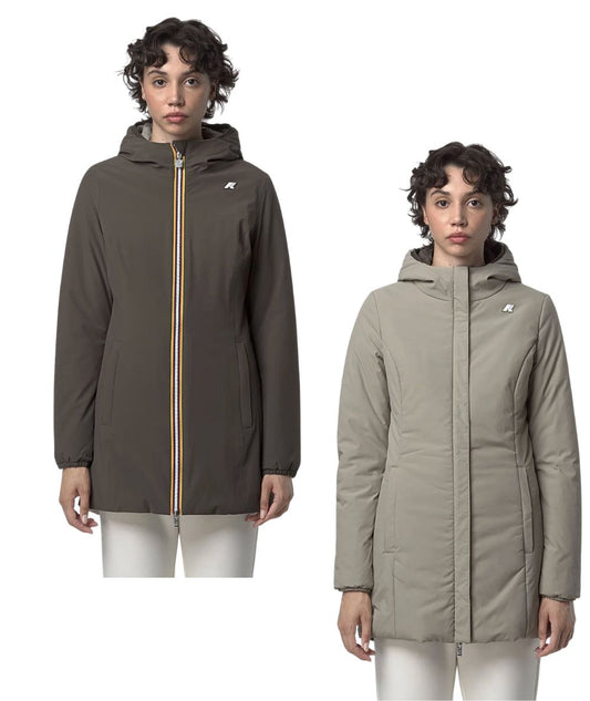 K-WAY Giacca Denise St Warm Double K6128UW Marrone Beige