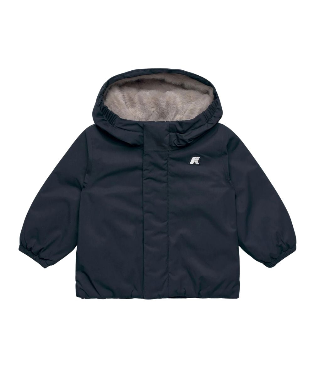 K-WAY Giacca E. Jack Twill Soft Beaver K4133HW Blu Grigio