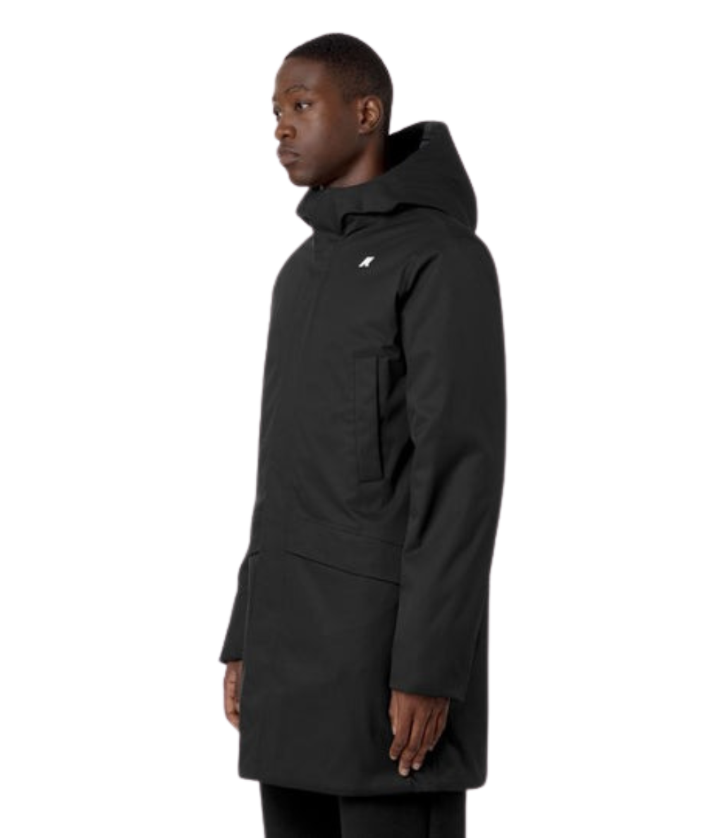 K-WAY Giacca Jarno Twill Marmotta K8133FW Nero Blu AL8