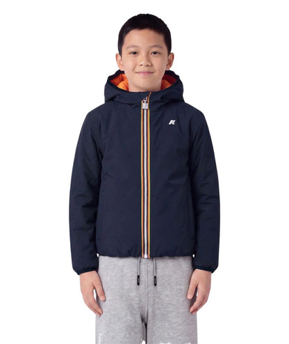 K-WAY Giacca P. Jack St Warm Double K71337W Blu Scuro Arancio