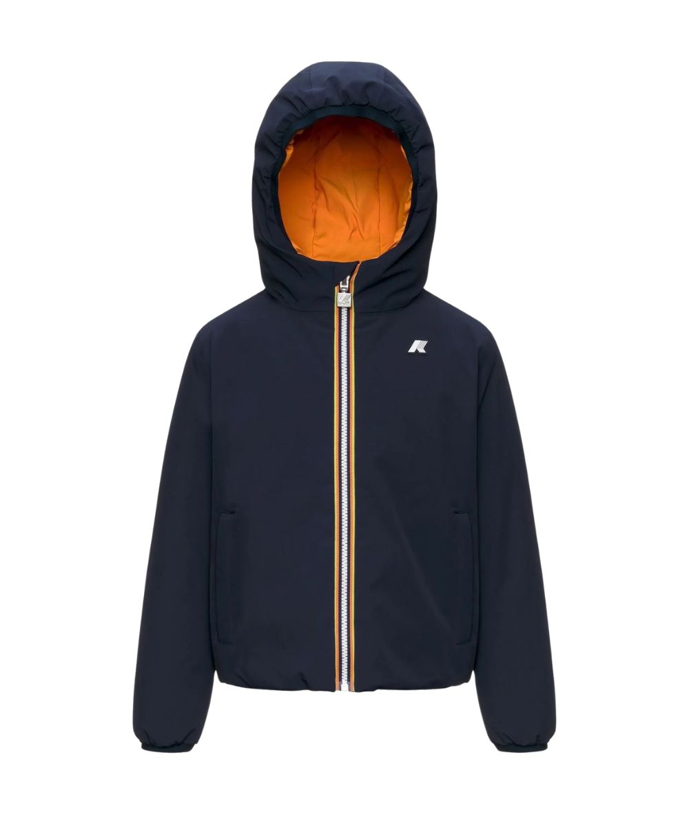 K-WAY Giacca P. Jack St Warm Double K71337W Blu Scuro Arancio