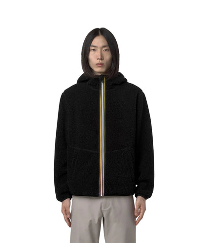 K-WAY Giacca Sherpa Reversibile K3132NW Nero