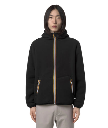 K-WAY Giacca Sherpa Reversibile K3132NW Nero
