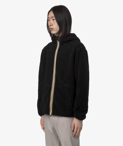 K-WAY Giacca Sherpa Reversibile K3132NW Nero