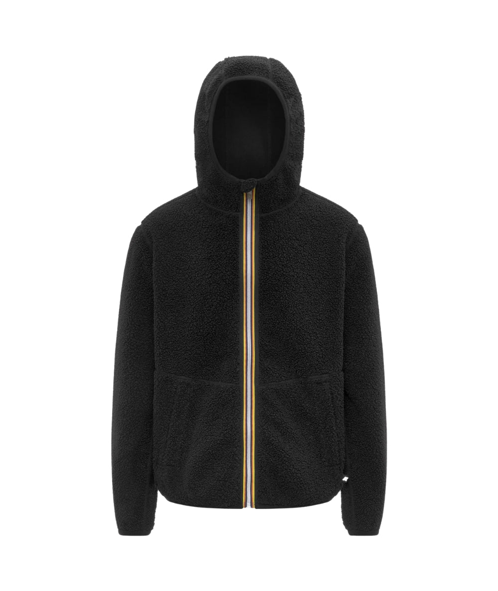 K-WAY Giacca Sherpa Reversibile K3132NW Nero