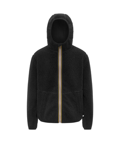 K-WAY Giacca Sherpa Reversibile K3132NW Nero