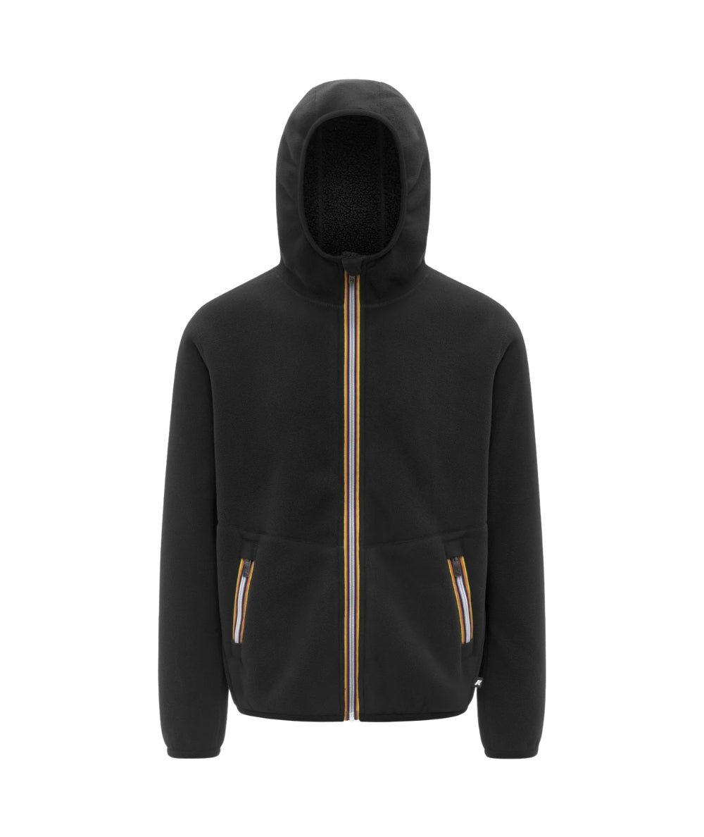 K-WAY Giacca Sherpa Reversibile K3132NW Nero