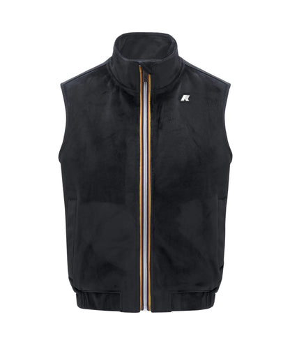 K-WAY Gilet Vivielme Velour Polar K3132LW Nero