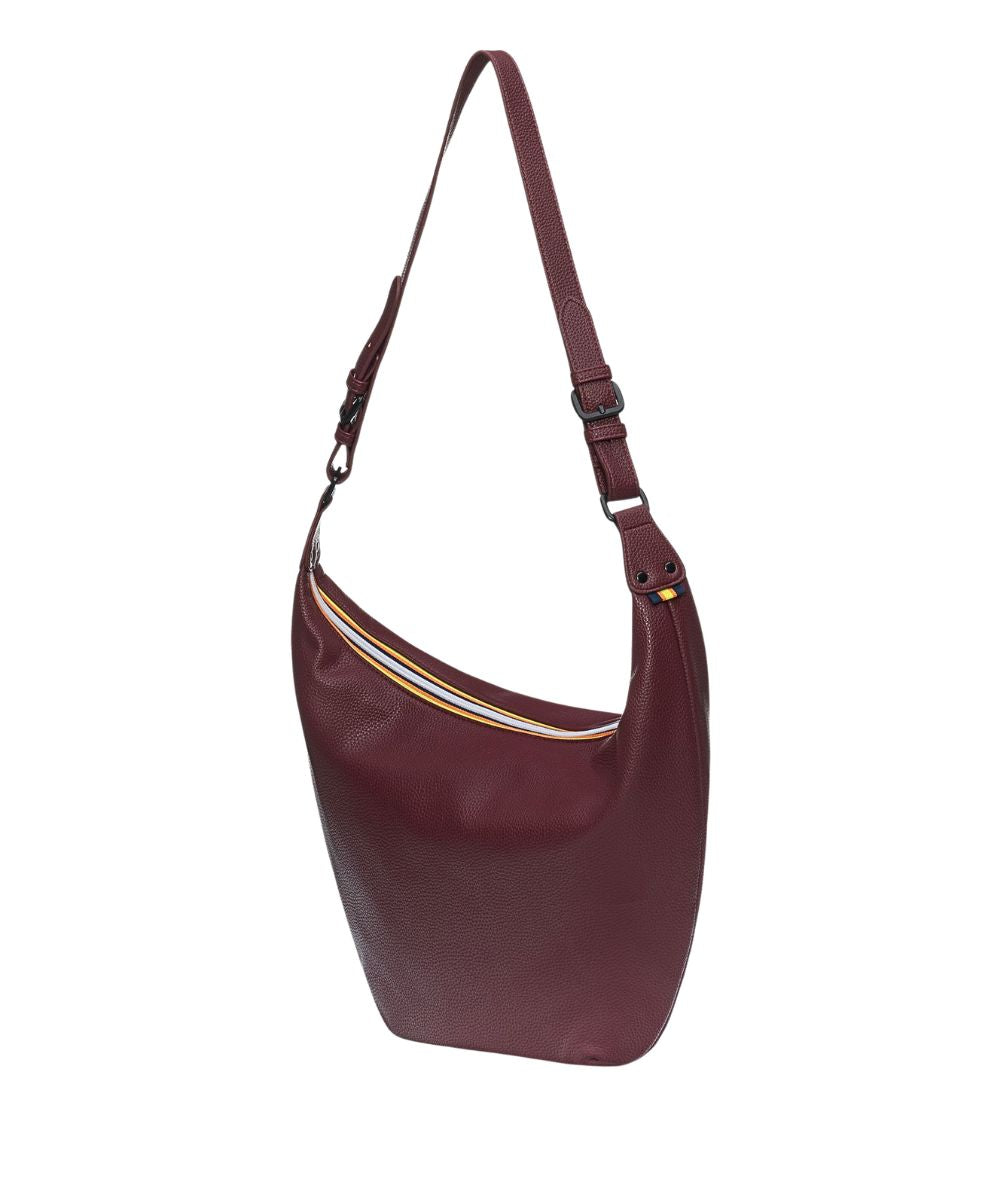K-Way Borsa Hobo Leaphee K31582W 345 Rosso Scuro