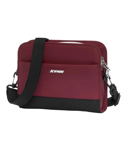K-Way Borsa Pouch con Tracolla Marybell K8124ZW Q13 Rosso Scuro