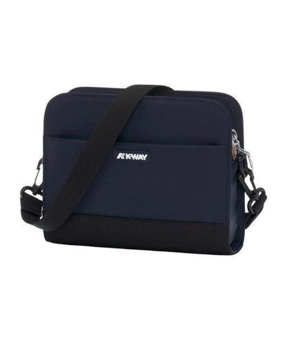 K-Way Borsa Pouch con Tracolla e Tasca Frontale Marybell K8124ZW Blu