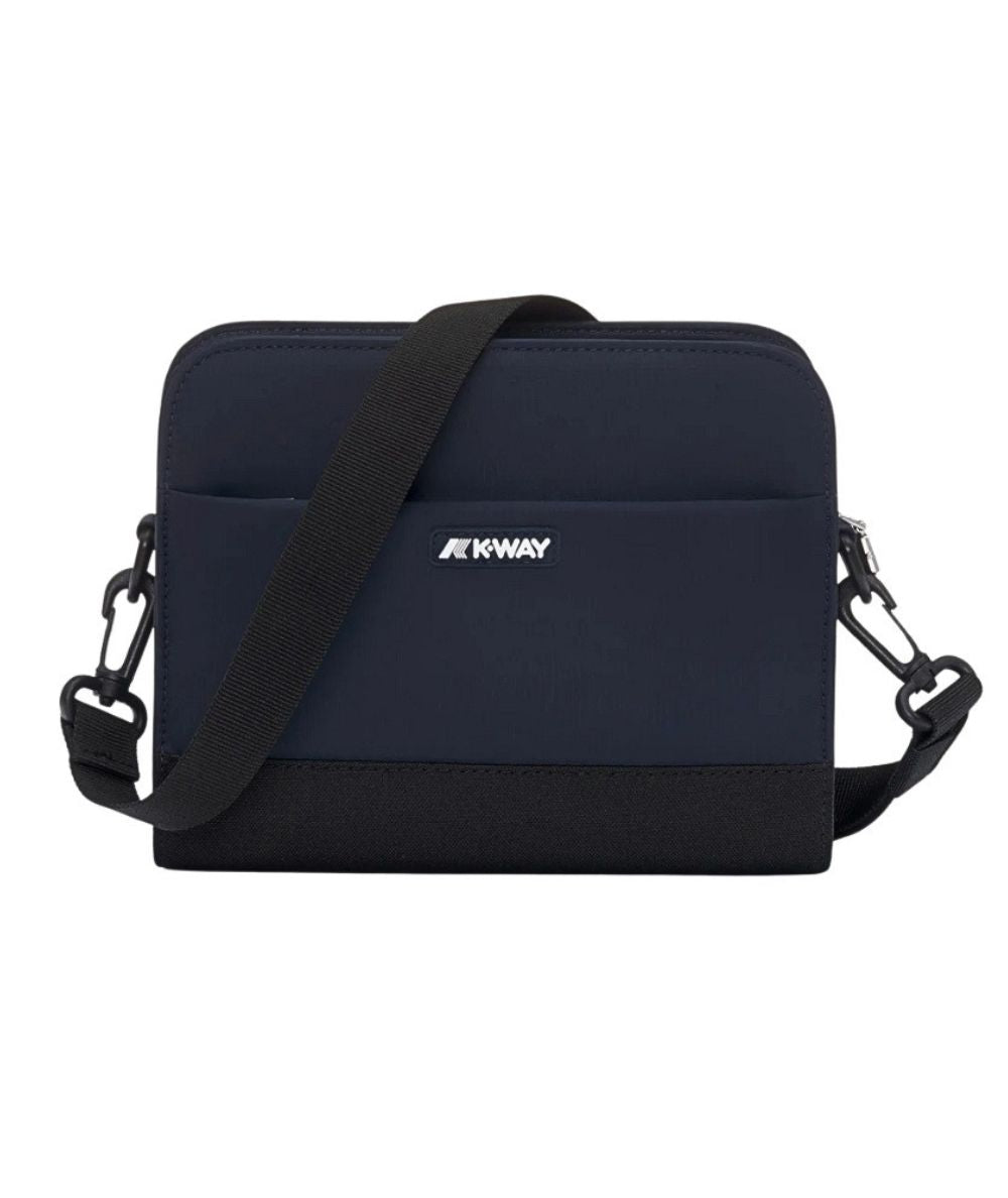 K-Way Borsa Pouch con Tracolla e Tasca Frontale Marybell K8124ZW Blu
